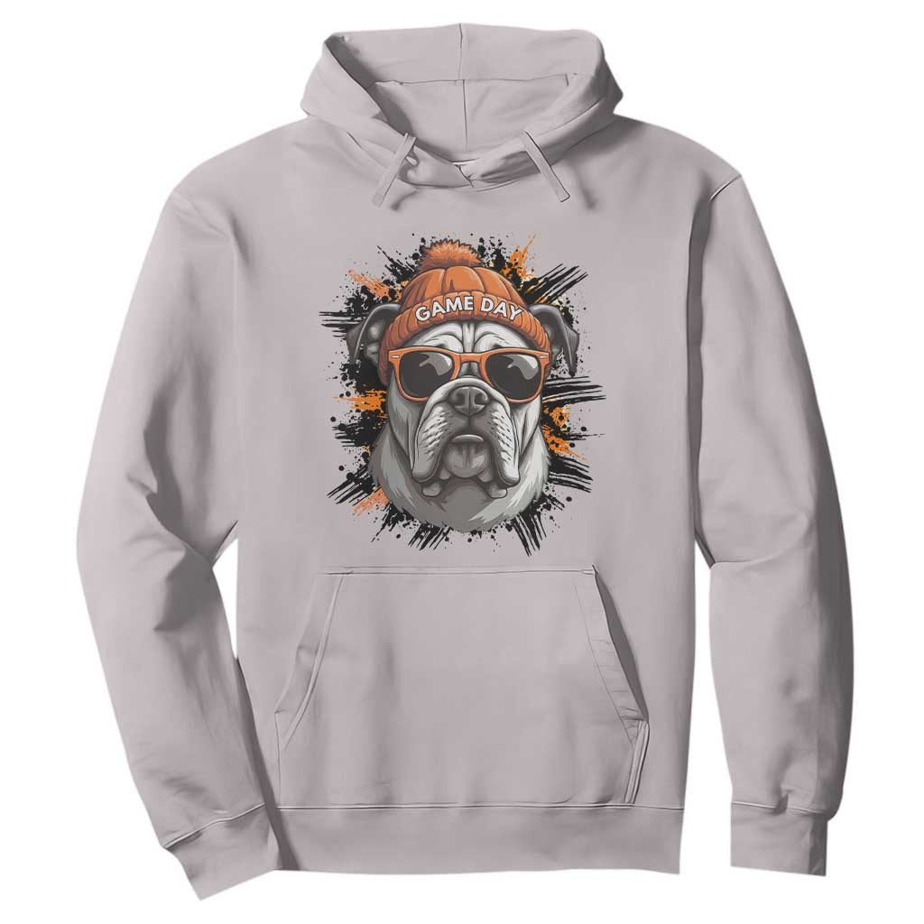 Bulldog Football Spirit Hoodie Game Day Dog Lover Gift TS12 Ice Gray Print Your Wear