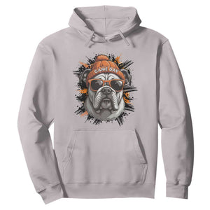 Bulldog Football Spirit Hoodie Game Day Dog Lover Gift TS12 Ice Gray Print Your Wear