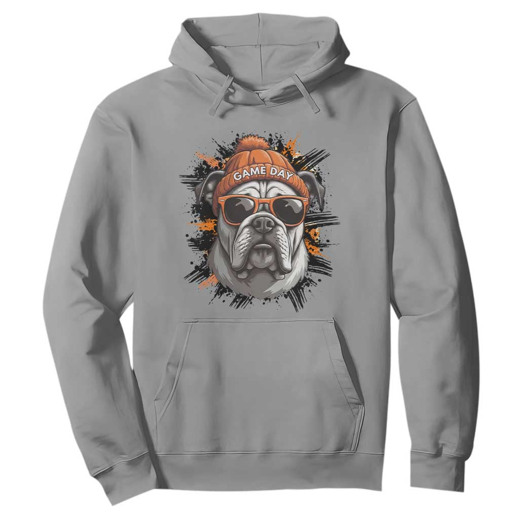 Bulldog Football Spirit Hoodie Game Day Dog Lover Gift TS12 Sport Gray Print Your Wear