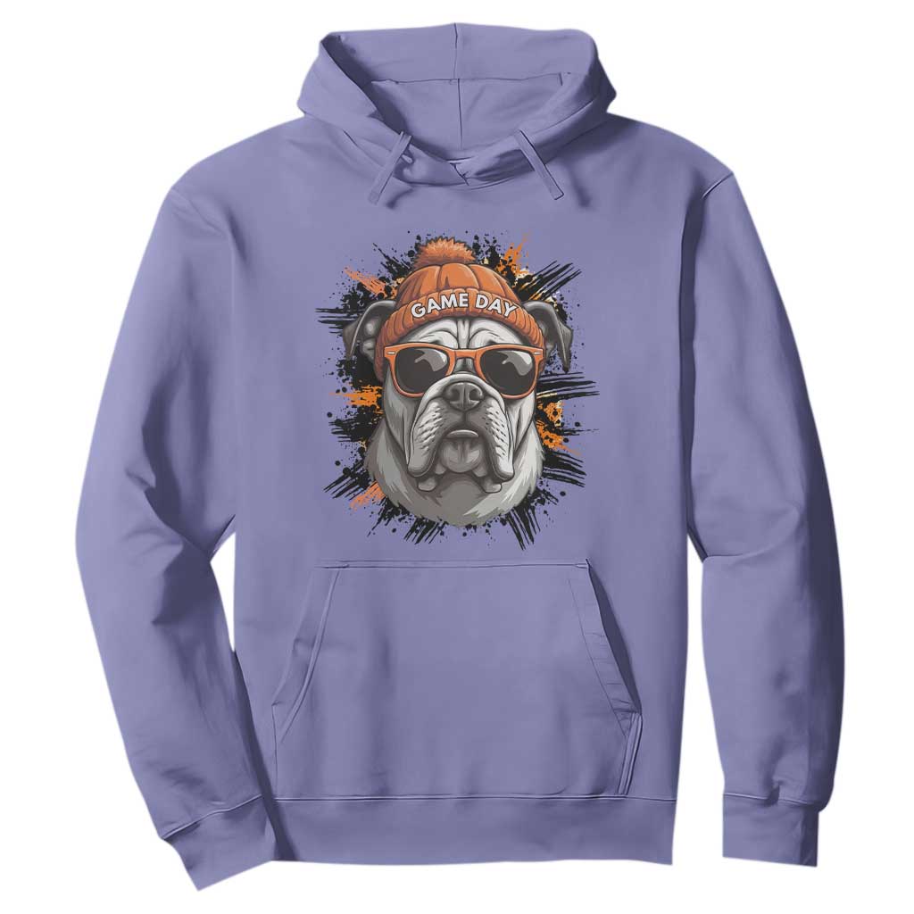 Bulldog Football Spirit Hoodie Game Day Dog Lover Gift TS12 Violet Print Your Wear