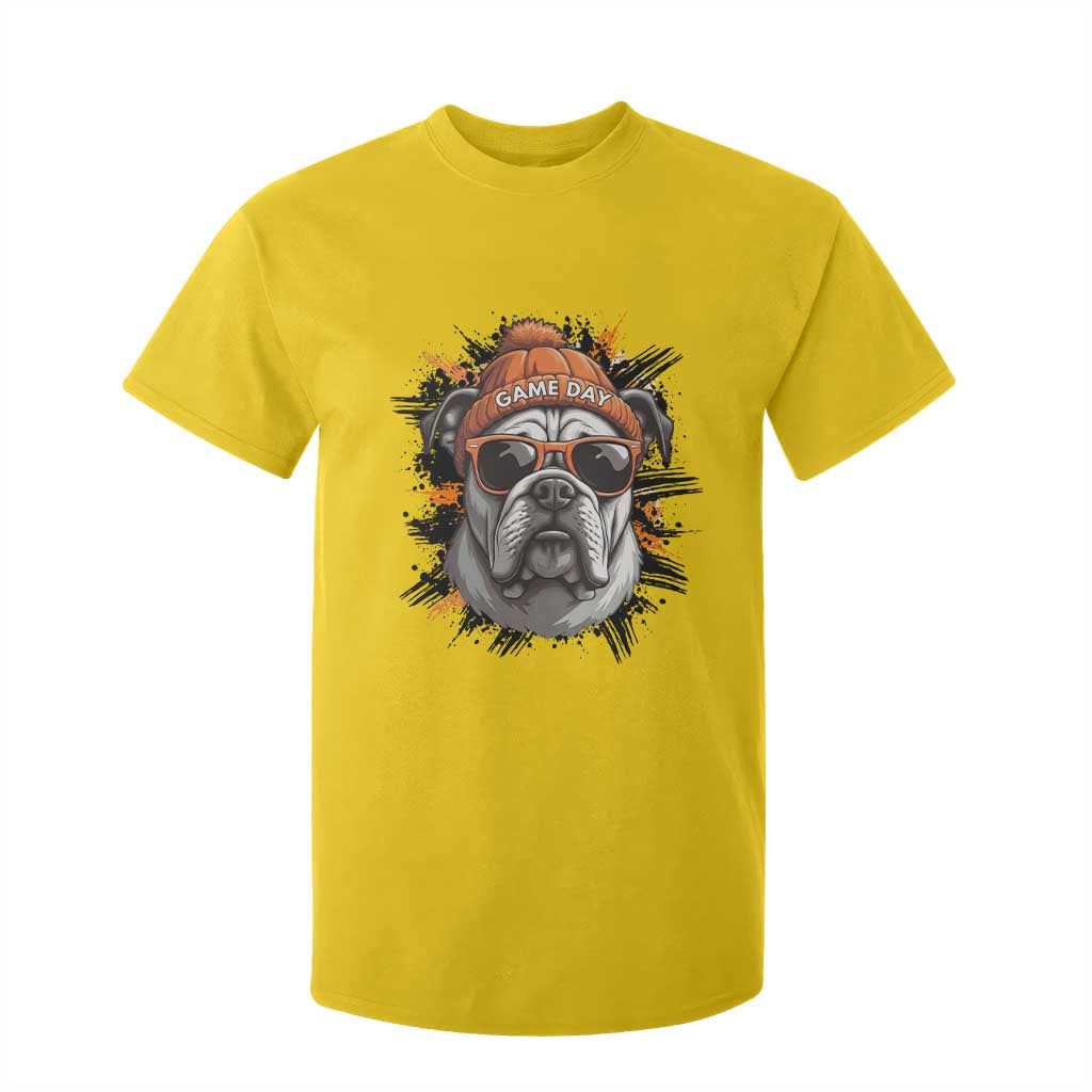 Bulldog Football Spirit T Shirt For Kid Game Day Dog Lover Gift TS12 Daisy Print Your Wear