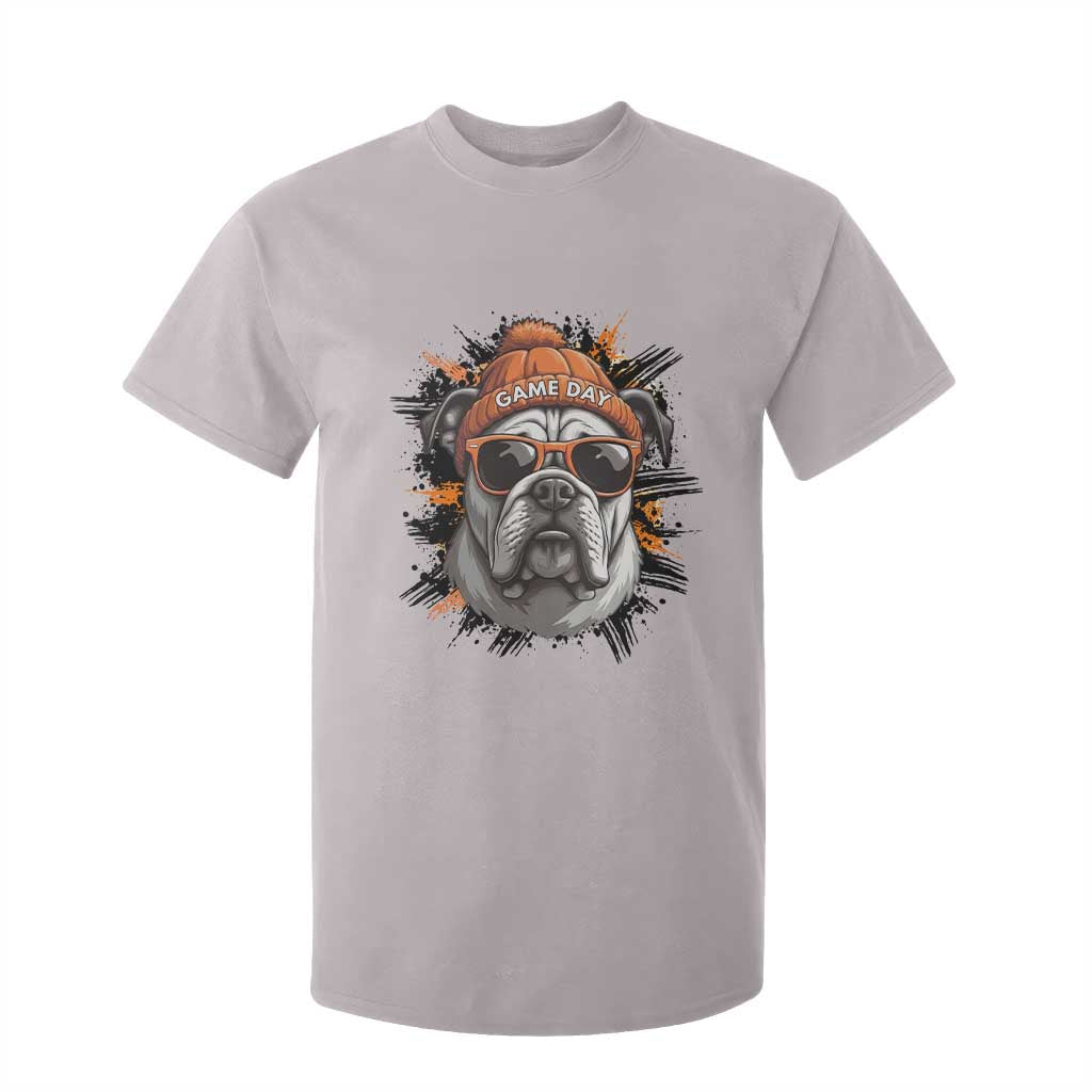 Bulldog Football Spirit T Shirt For Kid Game Day Dog Lover Gift TS12 Ice Gray Print Your Wear