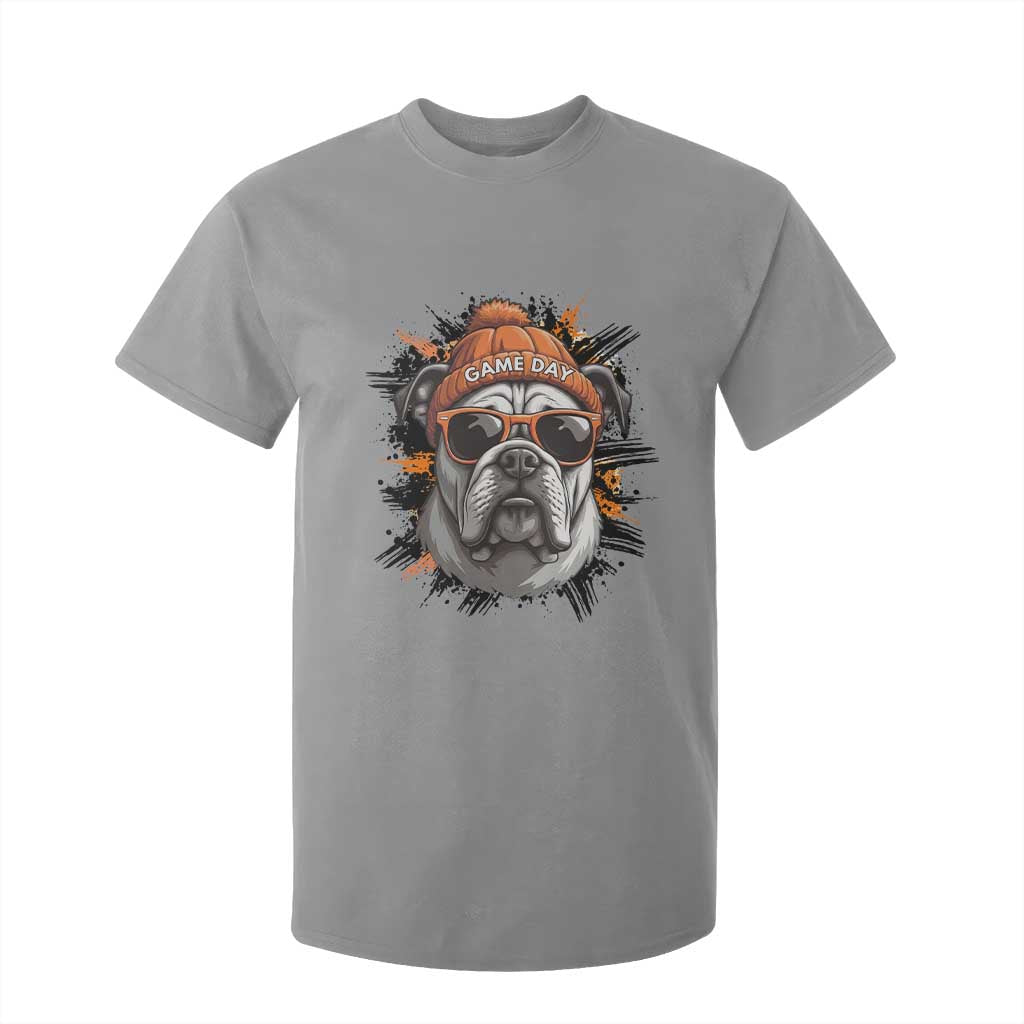 Bulldog Football Spirit T Shirt For Kid Game Day Dog Lover Gift TS12 Sport Gray Print Your Wear