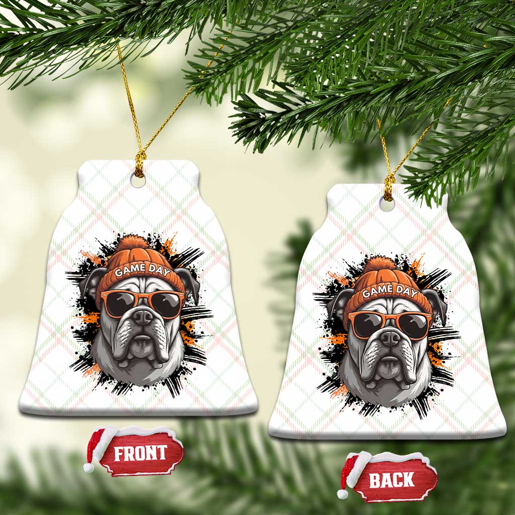 Bulldog Football Spirit Ceramic Ornament Game Day Dog Lover Gift TS12 Print Your Wear