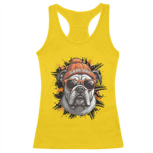 Bulldog Football Spirit Racerback Tank Top Game Day Dog Lover Gift TS12 Daisy Print Your Wear