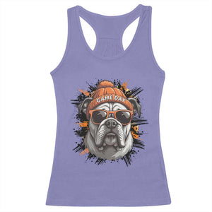Bulldog Football Spirit Racerback Tank Top Game Day Dog Lover Gift TS12 Violet Print Your Wear