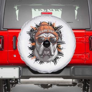 Bulldog Football Spirit Spare Tire Cover Game Day Dog Lover Gift TS12 White Print Your Wear