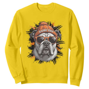 Bulldog Football Spirit Sweatshirt Game Day Dog Lover Gift TS12 Daisy Print Your Wear