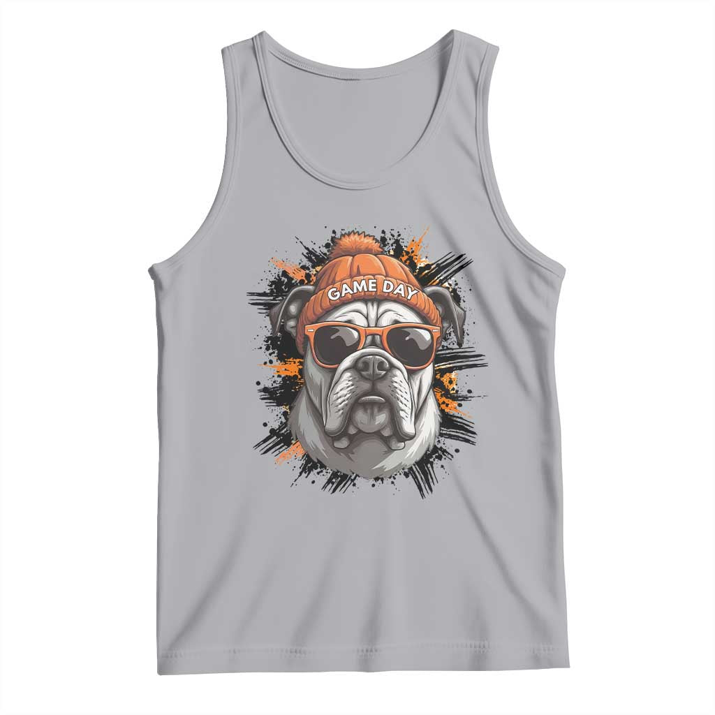 Bulldog Football Spirit Tank Top Game Day Dog Lover Gift TS12 Athletic Heather Print Your Wear