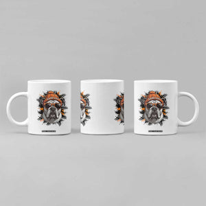 Bulldog Football Spirit Coffee Mug Game Day Dog Lover Gift TS12 Print Your Wear