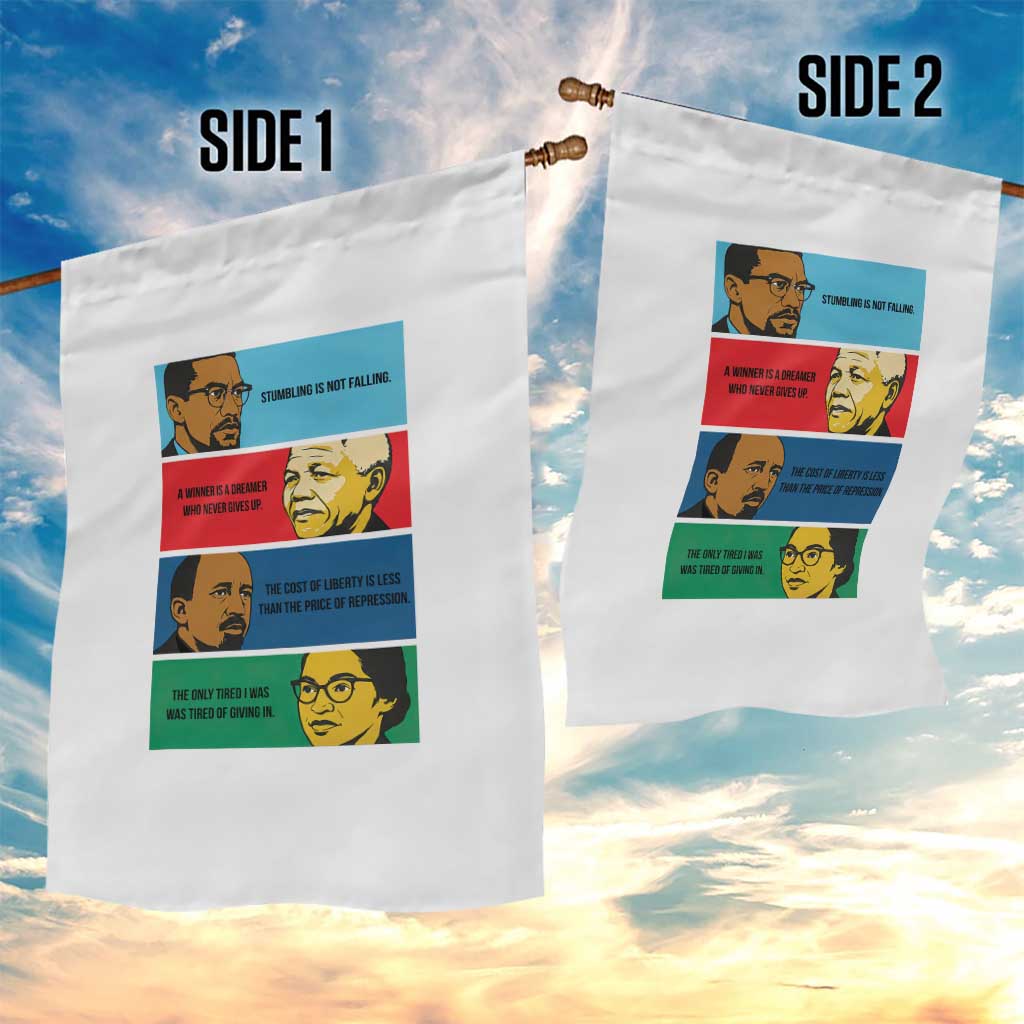 African American Leaders History Quote Gift Garden Flag TS12 Print Your Wear