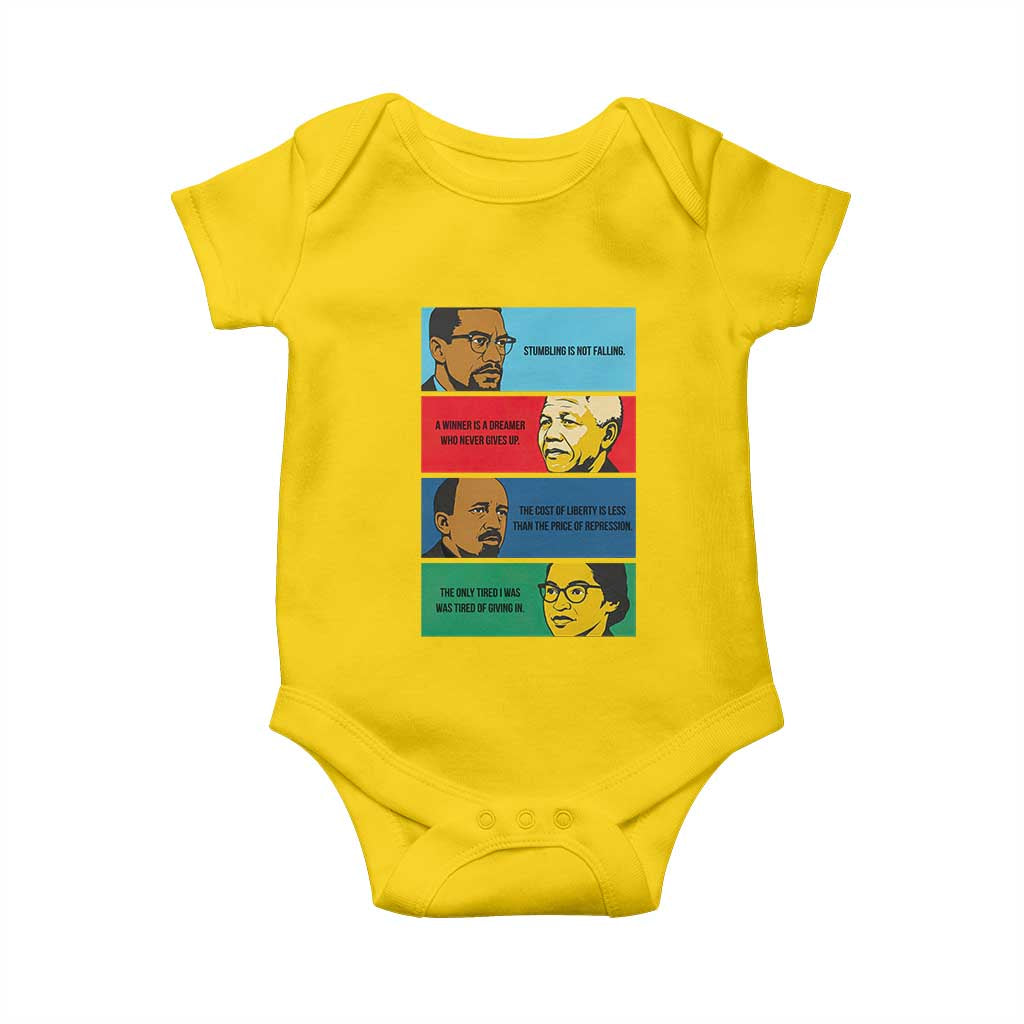 African American Leaders History Quote Gift Baby Onesie TS12 Daisy Print Your Wear