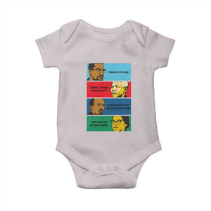 African American Leaders History Quote Gift Baby Onesie TS12 Ice Gray Print Your Wear