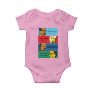 African American Leaders History Quote Gift Baby Onesie TS12 Light Pink Print Your Wear
