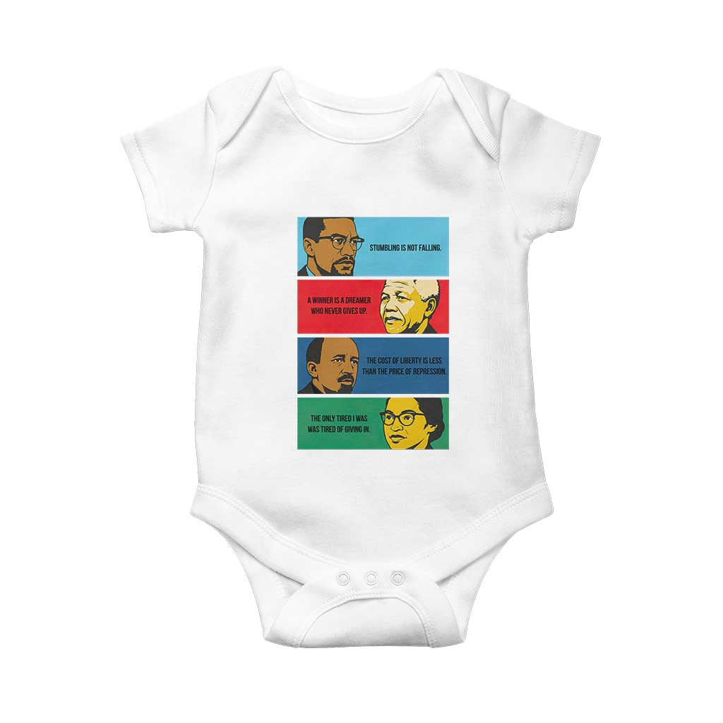 African American Leaders History Quote Gift Baby Onesie TS12 White Print Your Wear