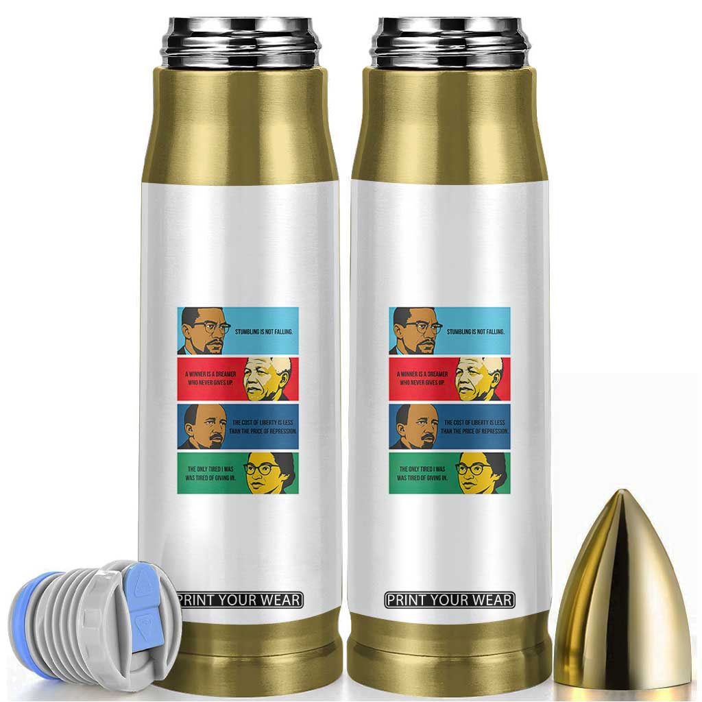 African American Leaders History Quote Gift Bullet Tumbler TS12 White Print Your Wear