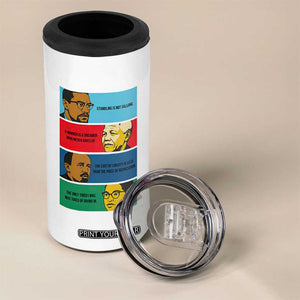 African American Leaders History Quote Gift 4 in 1 Can Cooler Tumbler TS12 Print Your Wear