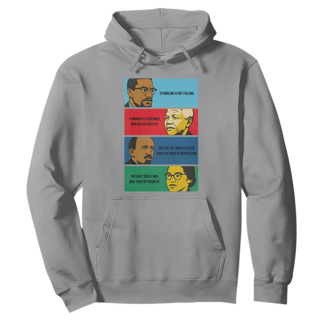 African American Leaders History Quote Gift Hoodie TS12 Sport Gray Print Your Wear