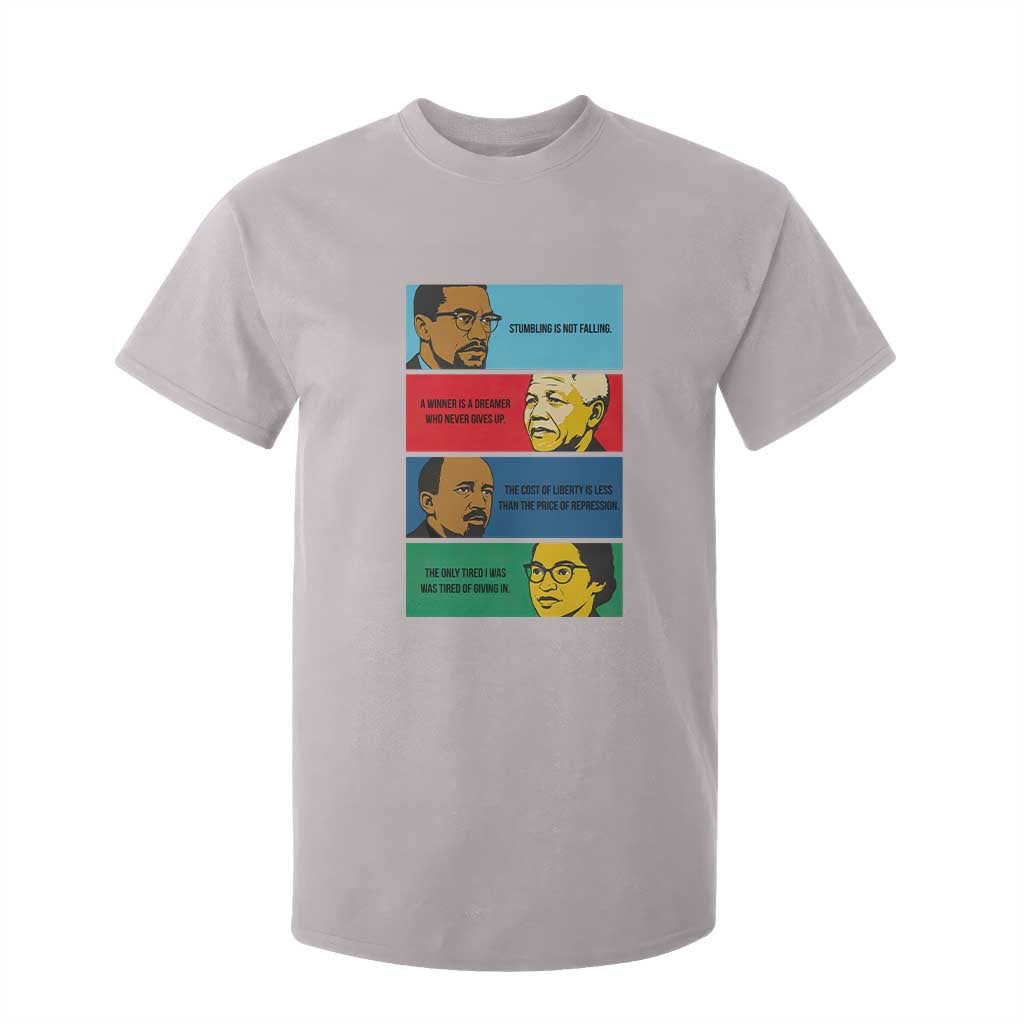 African American Leaders History Quote Gift T Shirt For Kid TS12 Ice Gray Print Your Wear