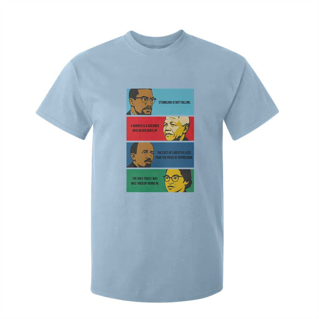 African American Leaders History Quote Gift T Shirt For Kid TS12 Light Blue Print Your Wear