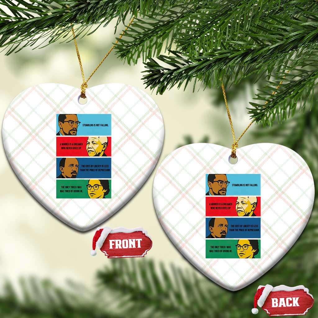 African American Leaders History Quote Gift Ceramic Ornament TS12 Print Your Wear