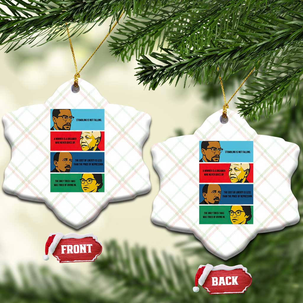 African American Leaders History Quote Gift Ceramic Ornament TS12 Print Your Wear