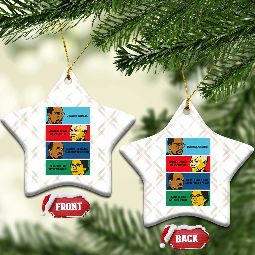 African American Leaders History Quote Gift Ceramic Ornament TS12 Print Your Wear