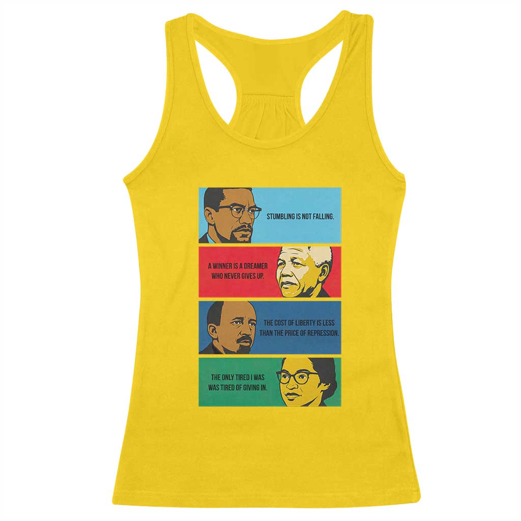 African American Leaders History Quote Gift Racerback Tank Top TS12 Daisy Print Your Wear