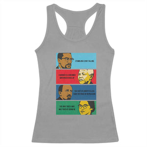 African American Leaders History Quote Gift Racerback Tank Top TS12 Sport Gray Print Your Wear