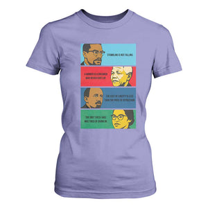 African American Leaders History Quote Gift T Shirt For Women TS12 Violet Print Your Wear