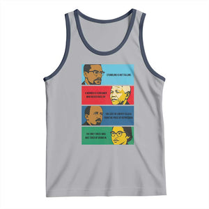 African American Leaders History Quote Gift Tank Top TS12 Athletic Heather Navy Print Your Wear