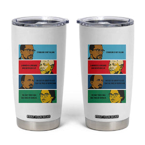 African American Leaders History Quote Gift Tumbler Cup TS12 White Print Your Wear