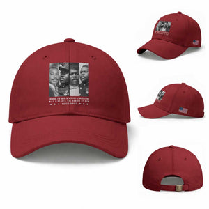 Marcus Garve Quote Baseball Cap Liberate The Minds Of Men TS12 Baseball Cap Universal Fit Cherry Red Print Your Wear