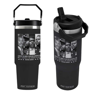 Marcus Garve Quote Flip Straw Tumbler Liberate The Minds Of Men TS12 One Size: 30 oz Black Print Your Wear