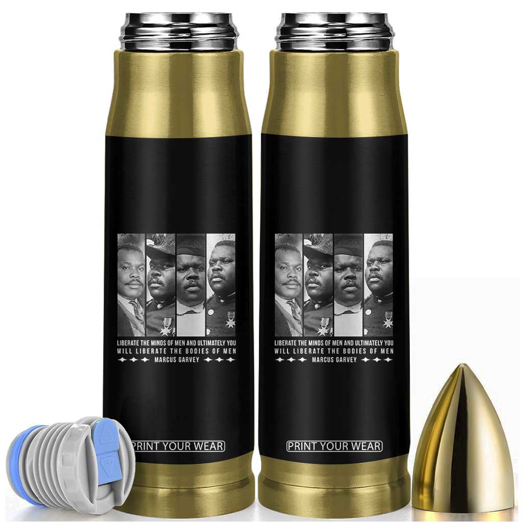Marcus Garve Quote Bullet Tumbler Liberate The Minds Of Men TS12 Black Print Your Wear
