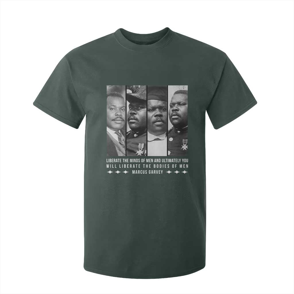 Marcus Garve Quote T Shirt For Kid Liberate The Minds Of Men TS12 Dark Forest Green Print Your Wear