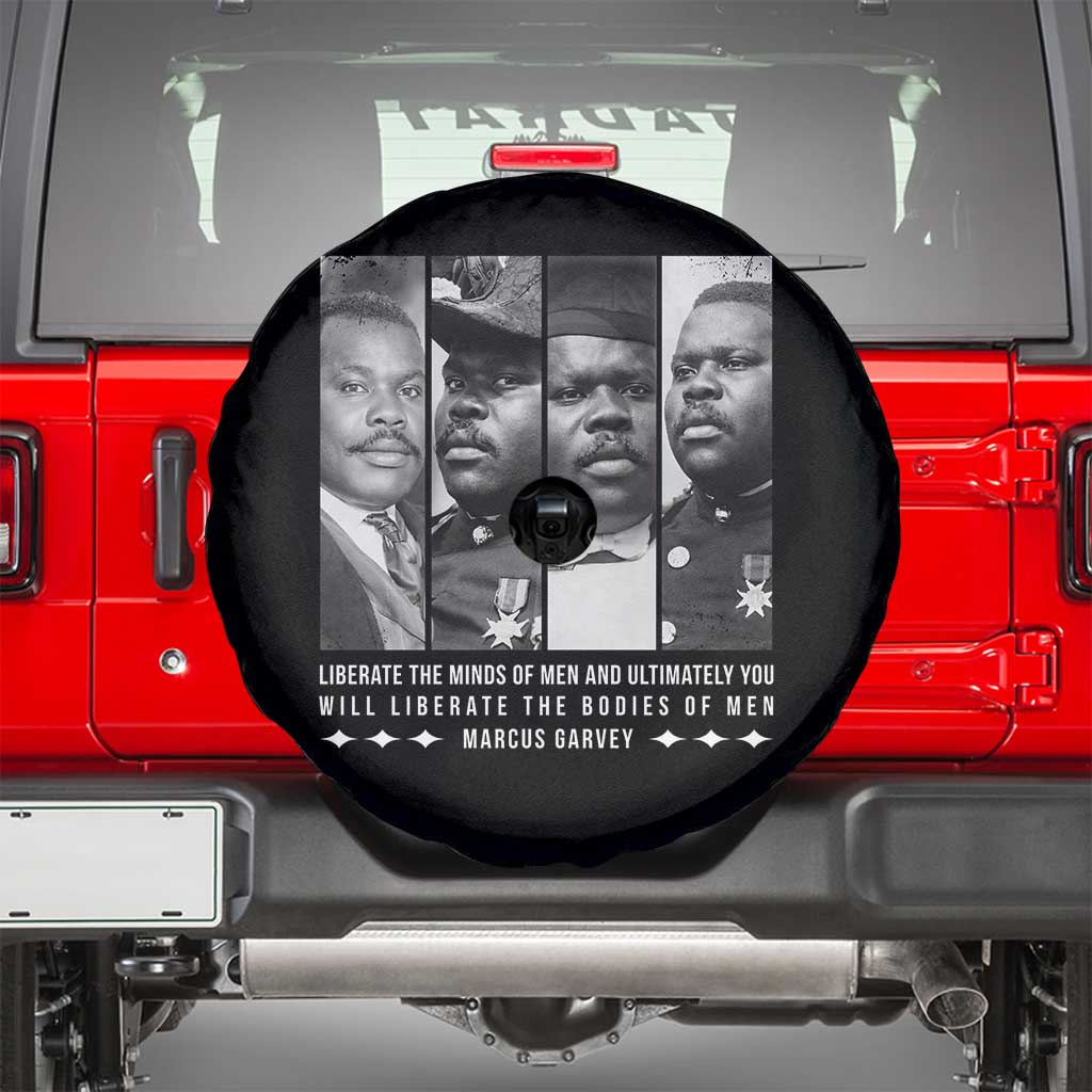 Marcus Garve Quote Spare Tire Cover Liberate The Minds Of Men TS12 Black Print Your Wear