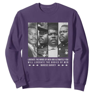 Marcus Garve Quote Sweatshirt Liberate The Minds Of Men TS12 Purple Print Your Wear