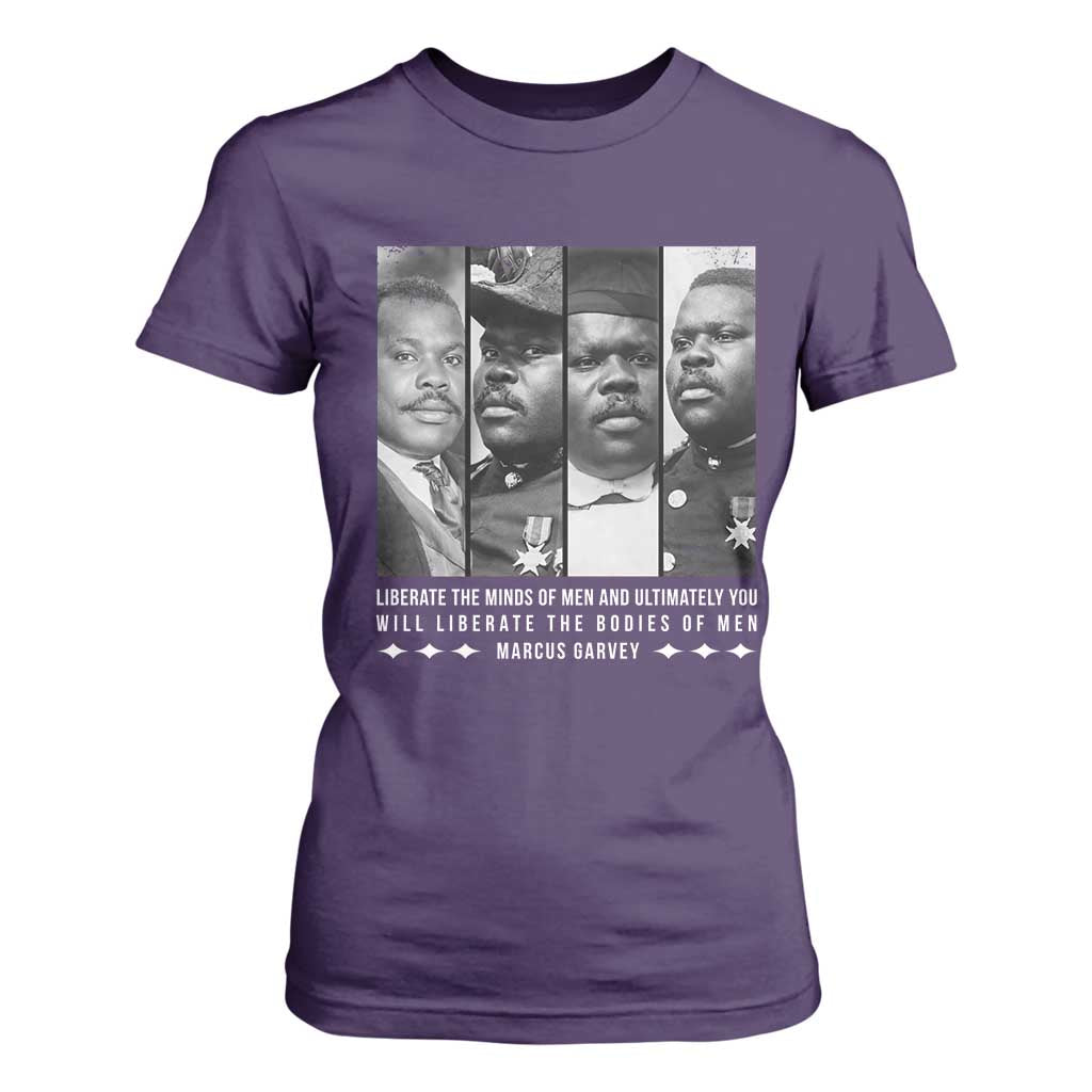 Marcus Garve Quote T Shirt For Women Liberate The Minds Of Men TS12 Purple Print Your Wear