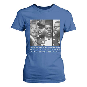 Marcus Garve Quote T Shirt For Women Liberate The Minds Of Men TS12 Royal Blue Print Your Wear