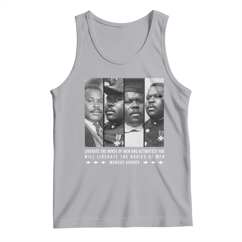 Marcus Garve Quote Tank Top Liberate The Minds Of Men TS12 Athletic Heather Print Your Wear