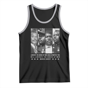 Marcus Garve Quote Tank Top Liberate The Minds Of Men TS12 Black Athletic Heather Print Your Wear