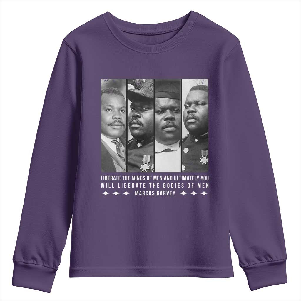 Marcus Garve Quote Youth Sweatshirt Liberate The Minds Of Men TS12 Purple Print Your Wear