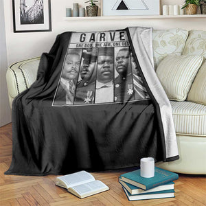 Marcus Garvey Quote Throw Blanket One God One Aim One Destiny TS12 Print Your Wear