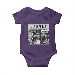 Marcus Garvey Quote Baby Onesie One God One Aim One Destiny TS12 Purple Print Your Wear