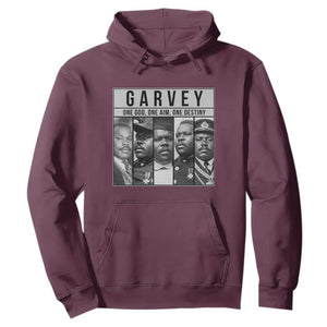 Marcus Garvey Quote Hoodie One God One Aim One Destiny TS12 Maroon Print Your Wear