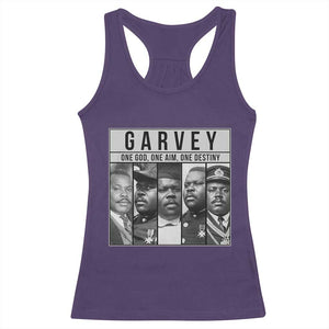 Marcus Garvey Quote Racerback Tank Top One God One Aim One Destiny TS12 Purple Print Your Wear