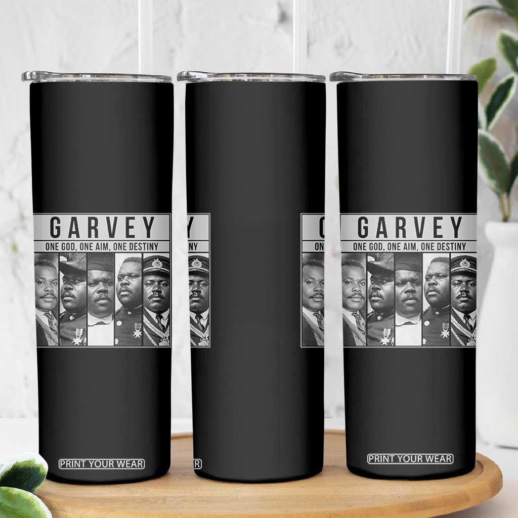 Marcus Garvey Quote Skinny Tumbler One God One Aim One Destiny TS12 Print Your Wear