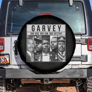 Marcus Garvey Quote Spare Tire Cover One God One Aim One Destiny TS12 No hole Black Print Your Wear