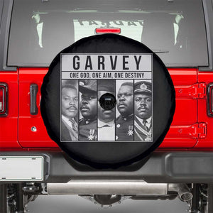 Marcus Garvey Quote Spare Tire Cover One God One Aim One Destiny TS12 Black Print Your Wear